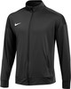 Schwarze Nike Jacke mit durchgehendem Reißverschluss und Logo auf der Brust.