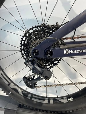 Schaltwerk eines Mountainbikes mit Kassette und Kette. Schaltwerk eines Mountainbikes mit Kassette und Kette.