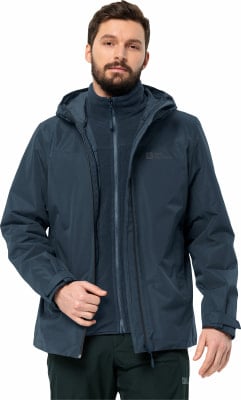 Jack Wolfskin Taubenberg 3in1 Funktionsjacke mit Kapuze
