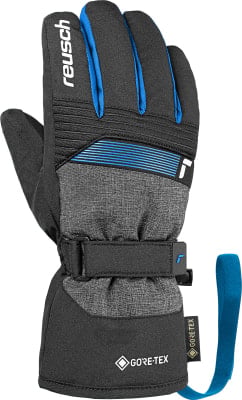 Reusch Skihandschuhe mit Gore-Tex-Technologie und blauen Details. Reusch Skihandschuhe mit Gore-Tex-Technologie und blauen Details.