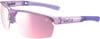 Bollé Sportbrille mit lila Rahmen und rosa Gläsern.