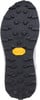 Schuhsohle mit ausgeprägtem Profil und Vibram-Logo.