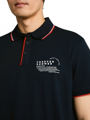Tom Tailor Printed Polo férfi póló Tom Tailor Printed Polo férfi póló