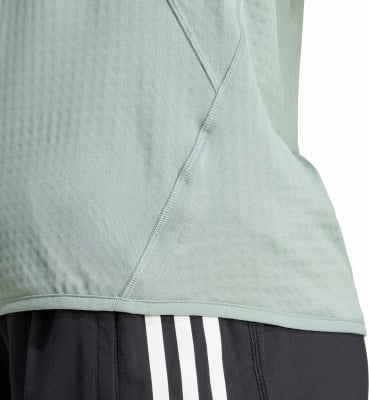adidas Ultimate Hi Vis Reflective langarm Laufshirt mit Halfzip