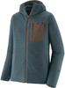 Blaue Patagonia Fleecejacke für Herren mit Reißverschluss und Tasche.