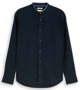 Tom Tailor Cotton Linen hosszú ujjú férfi lening