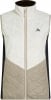 Beige Damen-Steppweste von McKinley mit schwarzen Seiten und weißer Vorderseite.