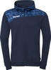 Herren dunkelblaue Kapuzenjacke mit geometrischem Muster.