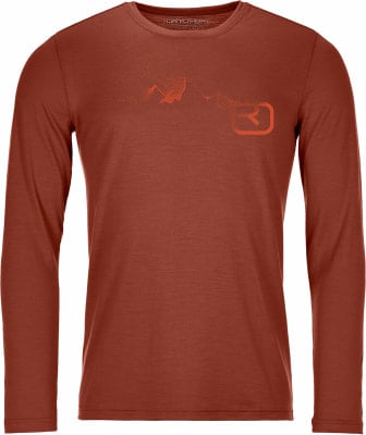 Ortovox 185 Merino Logo Spray Langarmshirt
