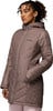 Damen-Steppjacke von Columbia mit Kapuze in Taupe.