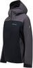 Herren dunkelblaue und graue Jacke mit Kapuze und Peak Performance Logo.