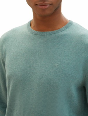 Tom Tailor TOM TAILOR Basic Crew Neck pulóver
