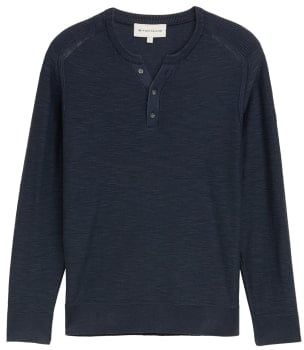 Tom Tailor Washed Slub Knit férfi pulóver
