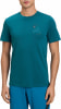 Herren-T-Shirt mit kurzen Ärmeln und Bergmotiv.
