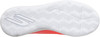 Schuhsohle mit sechseckigem Muster und Markenlogo.
