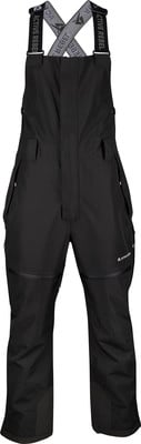 Schwarze Skihose mit Latz und verstellbaren Trägern. Schwarze Skihose mit Latz und verstellbaren Trägern.