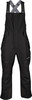 Schwarze Skihose mit Latz und verstellbaren Trägern.