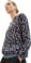TOM TAILOR Printed V-Neck női hossztú ujjú blúz