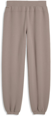 Braune Jogginghose mit elastischem Bund und gerippten Bündchen. Braune Jogginghose mit elastischem Bund und gerippten Bündchen.
