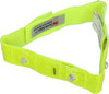 Hellgelbes Band mit LED-Leuchten und 3M Scotchlite Reflektormaterial.