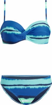 Firefly Maggy Batik Stripes Bandeaux Bikini-Set