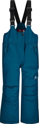 Blaue Skihose mit Latz und verstellbaren Trägern. Blaue Skihose mit Latz und verstellbaren Trägern.