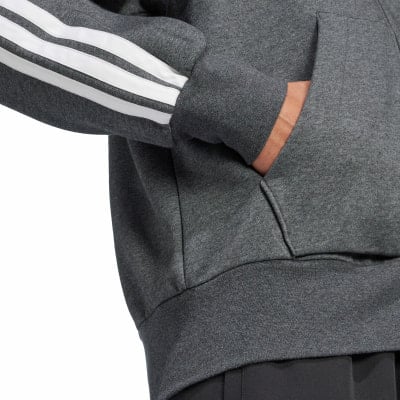 adidas M 3S FL FZ HD Sweatjacke mit Kapuze adidas M 3S FL FZ HD Sweatjacke mit Kapuze