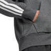 adidas M 3S FL FZ HD Sweatjacke mit Kapuze
