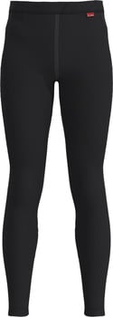 Schwarze lange Unterhose mit Markenlogo am Bund.