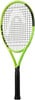 Grüner HEAD Tennisschläger mit schwarzem Griffband und weißem Schriftzug.