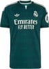 Grünes Real Madrid Fußballtrikot mit Adidas- und Emirates-Logo.