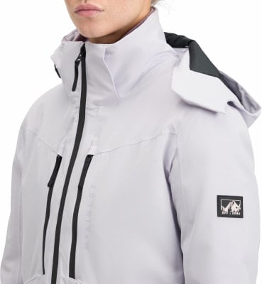Damenjacke von McKinley mit Kapuze und schwarzen Reißverschlüssen, hellviolett. Damenjacke von McKinley mit Kapuze und schwarzen Reißverschlüssen, hellviolett.