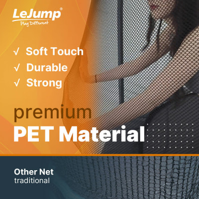 Lejump Outdoortrampolin Flora 4,27m inkl. Sicherheitsnetz und Leiter