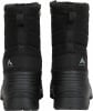 Schwarze McKinley-Winterstiefel mit gestepptem Obermaterial und seitlichem Reißverschluss.