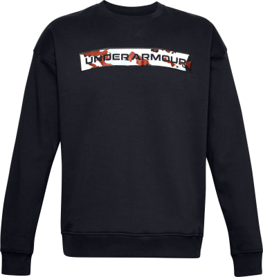 Under Armour Rival Fleece Camo Oberteil mit Rundhalsausschnitt und Schriftzug
