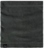 Dunkelgrauer Fleece-Schlauchschal der Marke Buff mit Logo unten.