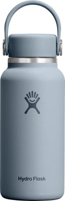 Blaue Hydro Flask Flasche mit Griff und Logo. Blaue Hydro Flask Flasche mit Griff und Logo.
