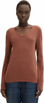 Tom Tailor Basic V-Neck női pulóver