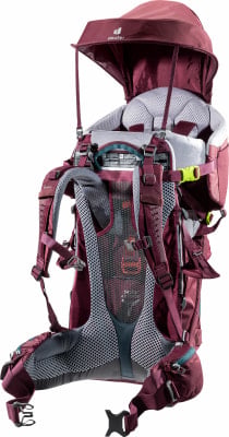 Deuter Kindertrage mit Sonnendach und Polsterung. Deuter Kindertrage mit Sonnendach und Polsterung.