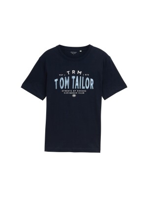 Tom Tailor Printed Slub férfi póló
