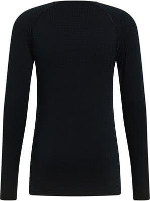 Schwarzes Langarmshirt mit feinem Muster. Schwarzes Langarmshirt mit feinem Muster.