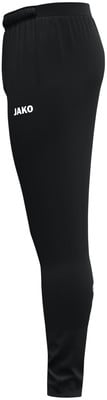 Schwarze Sporthose mit JAKO-Logo auf dem linken Hosenbein. Schwarze Sporthose mit JAKO-Logo auf dem linken Hosenbein.