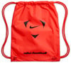 Orange Nike Tasche mit Logo und Schriftzug 'nike football'.