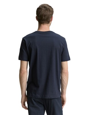 Tom Tailor Printed Slub férfi póló