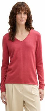Basic V-Neck női pulóver