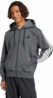 adidas M 3S FL FZ HD Sweatjacke mit Kapuze adidas M 3S FL FZ HD Sweatjacke mit Kapuze