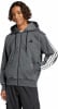 adidas M 3S FL FZ HD Sweatjacke mit Kapuze