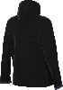 Schwarze Kapuzenjacke, Rückansicht.