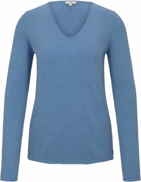 Basic V-Neck női pulóver