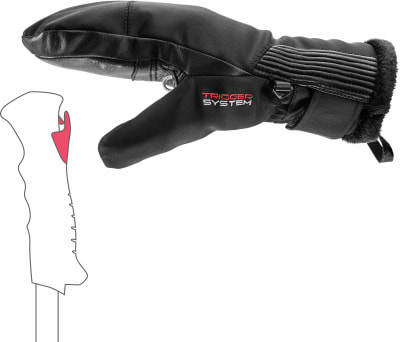 Leki Vallarta 3D Women Mitt Női egyujjas kesztyû Soft-Tex, Primaloft